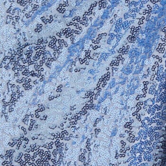 SHO Sequin Long Sleeve Open Back High Low Dress - Picture 5 of 5